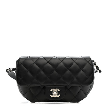 Chanel Calfskin Quilted CC Uniform Flap Belt Bag Black 1 of 11