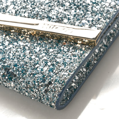 Jimmy Choo Glitter Emmie Clutch Silver 8 of 8