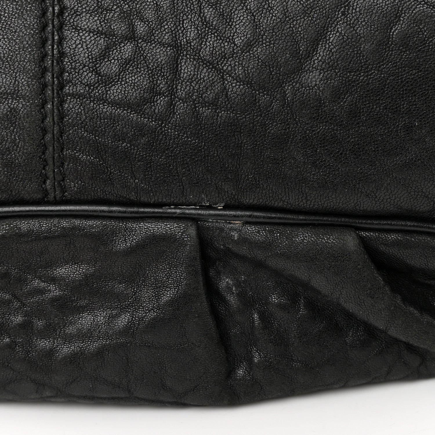 Fendi Crinkled Lambskin Mia Shoulder Flap Black 12 of 17
