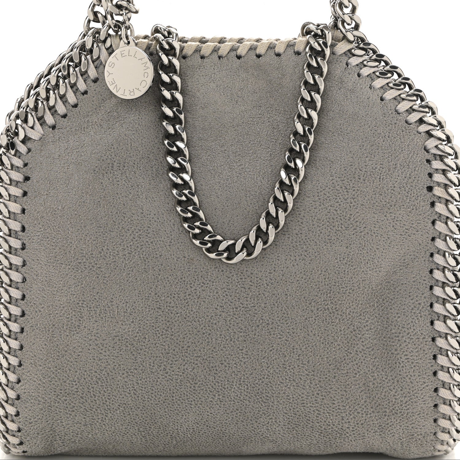Stella McCartney Shaggy Deer Tiny Falabella Tote Grey 8 of 10
