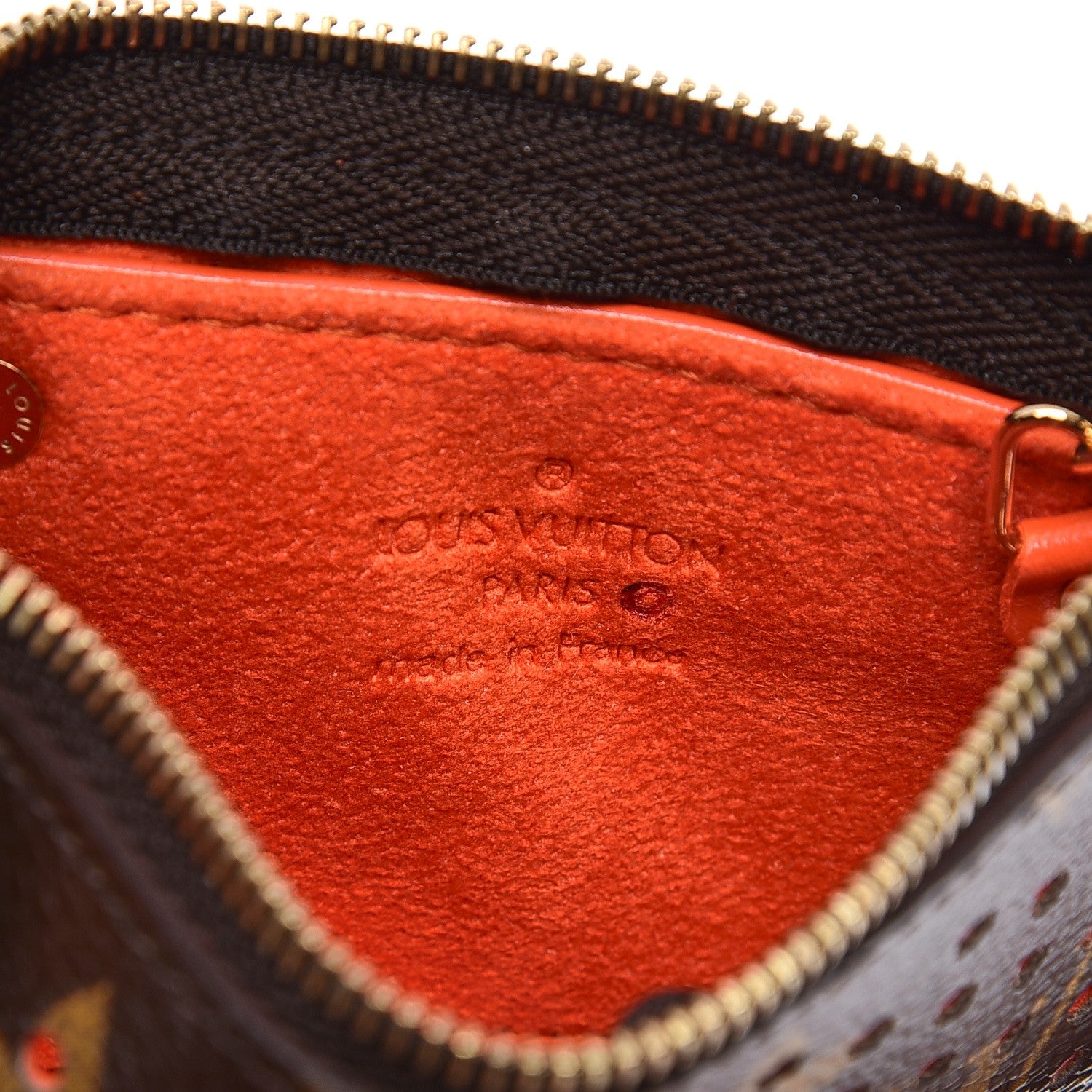 Louis Vuitton Monogram Perforated Key Pouch Orange 7 of 8