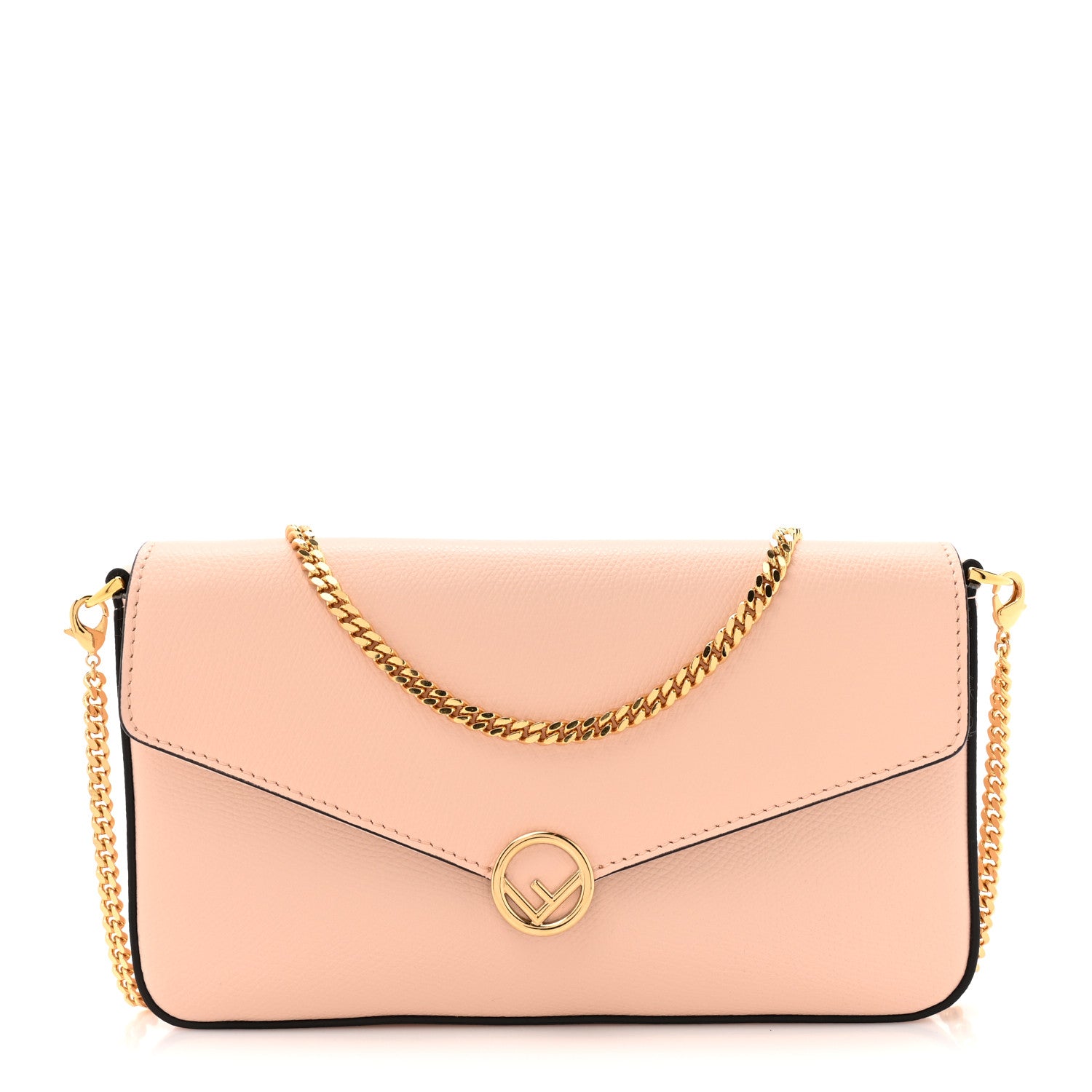 Fendi Vitello Cruise F is Fendi Envelope Wallet on Chain with Pouches Light Rose 1 of 13
