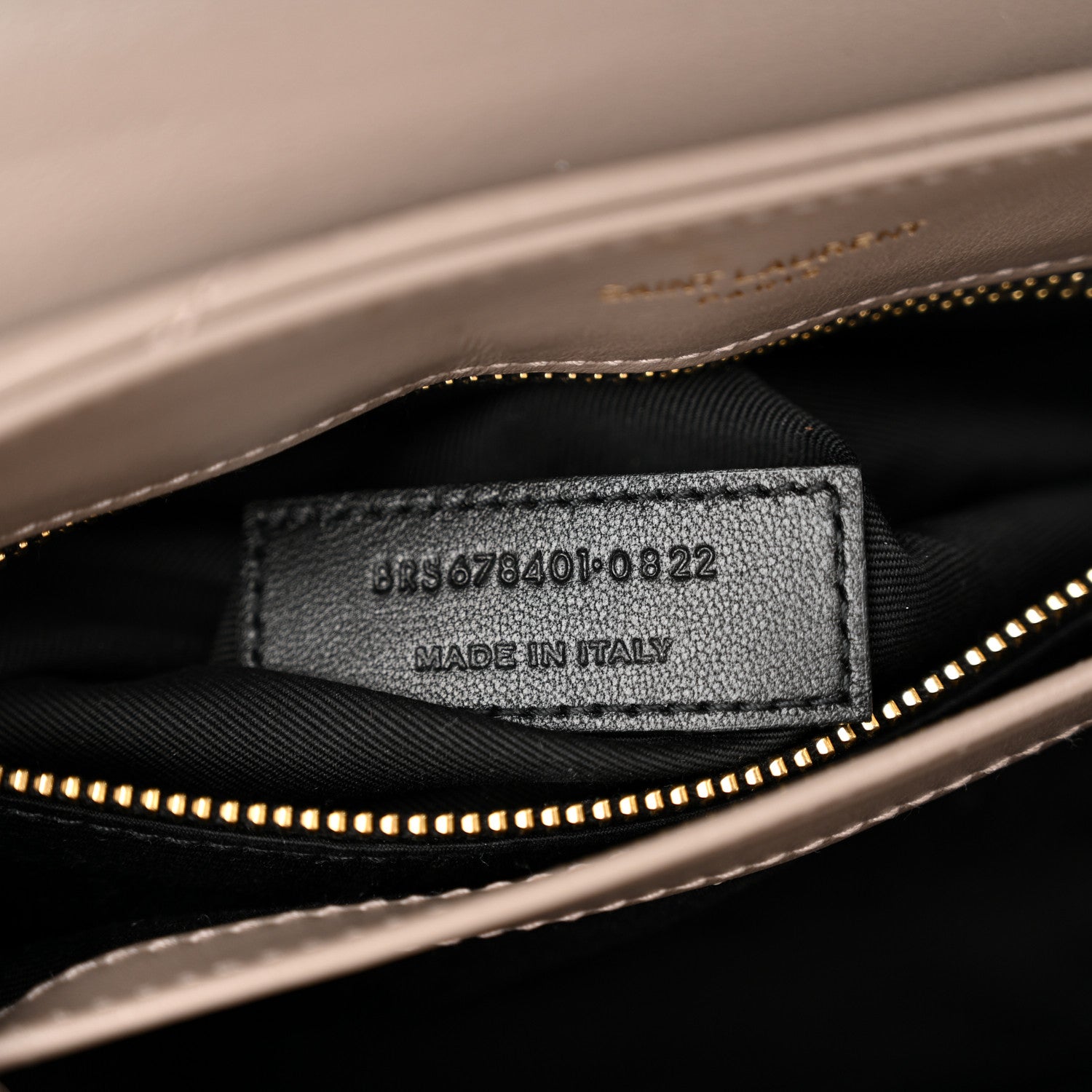 Saint Laurent Calfskin Y Quilted Monogram Toy Loulou Crossbody Bag Taupe 7 of 12