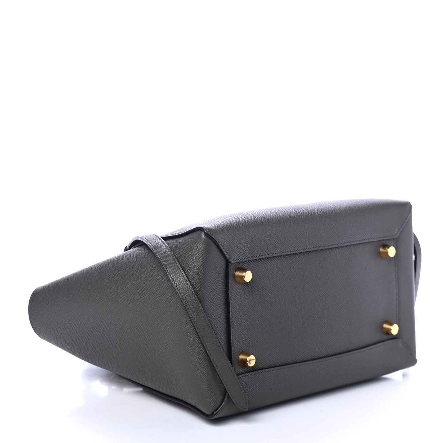 Grained Calfskin Mini Belt Bag Grey