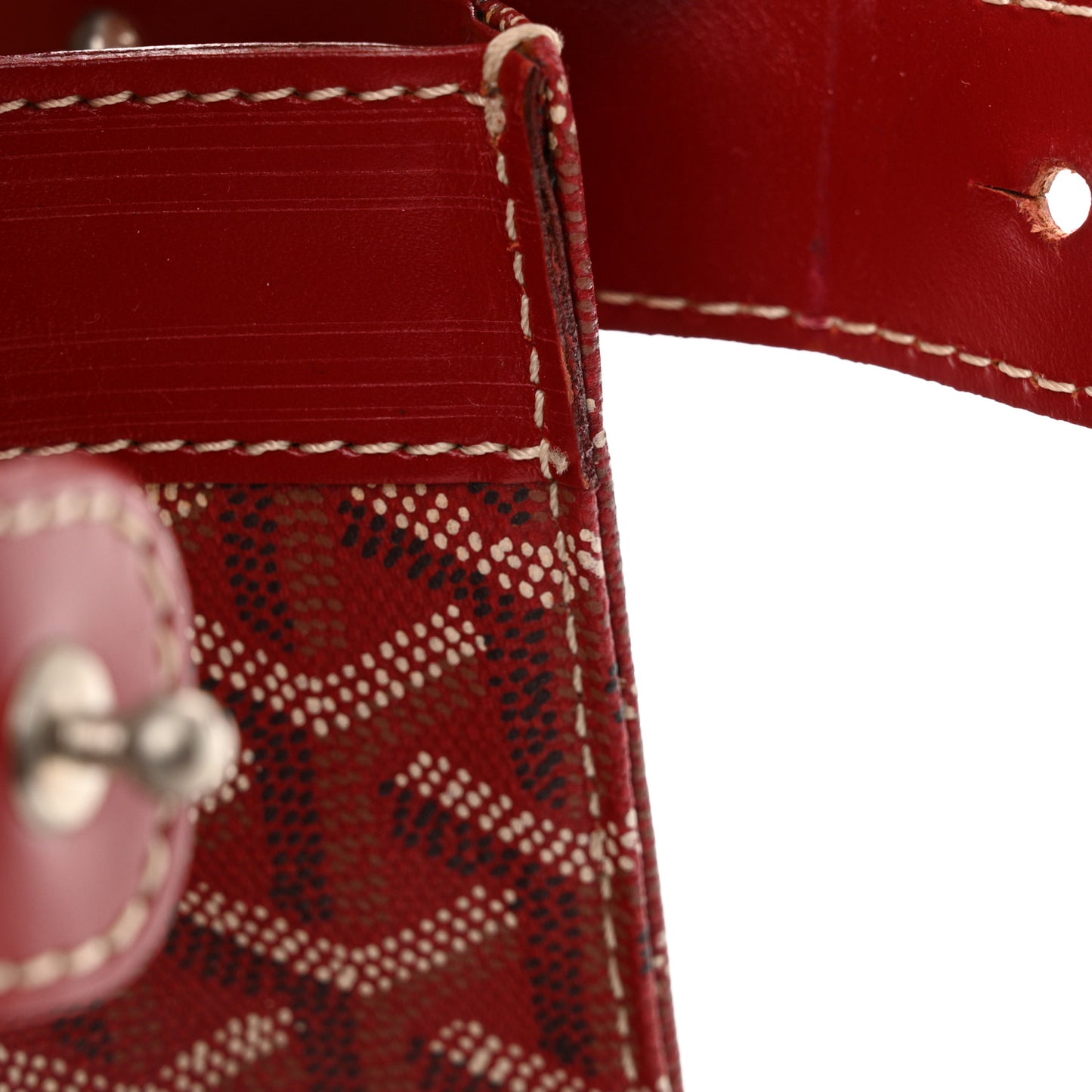 Goyardine Jersey PM Bag Red