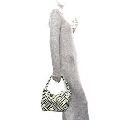 Bottega Veneta Calfskin Intreccio Tricolor Tosca Shoulder Bag Bitter Chocolate Zest Washed Topazio 2 of 11