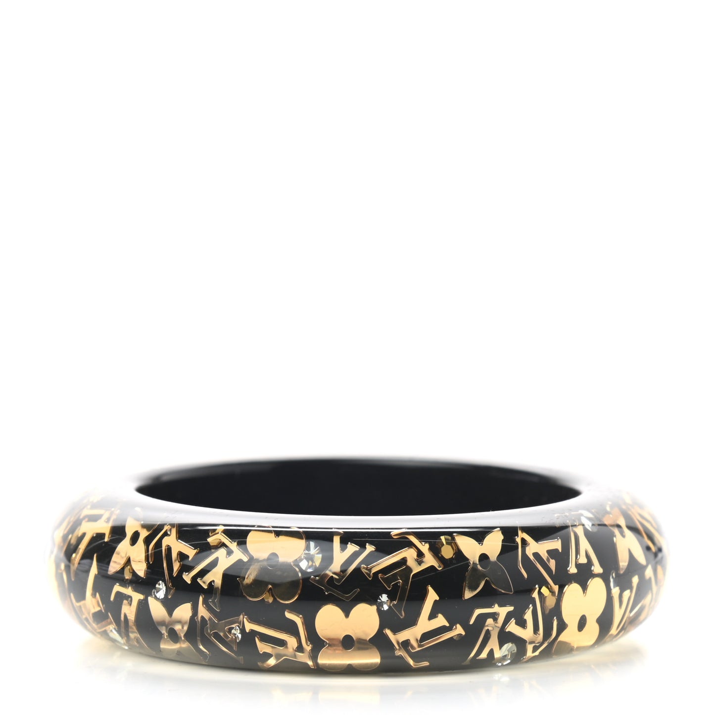 Resin Swarovski Medium Inclusion Bracelet GM Black