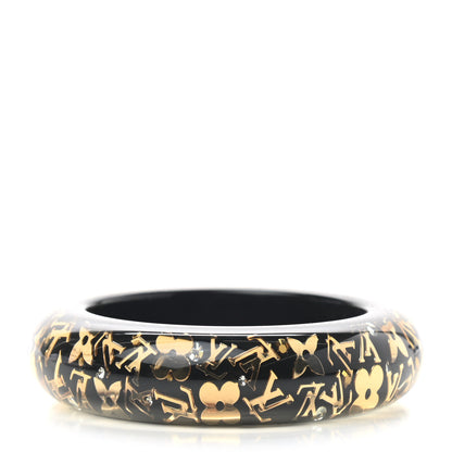 Louis Vuitton Resin Swarovski Medium Inclusion Bracelet GM Black 3 of 4