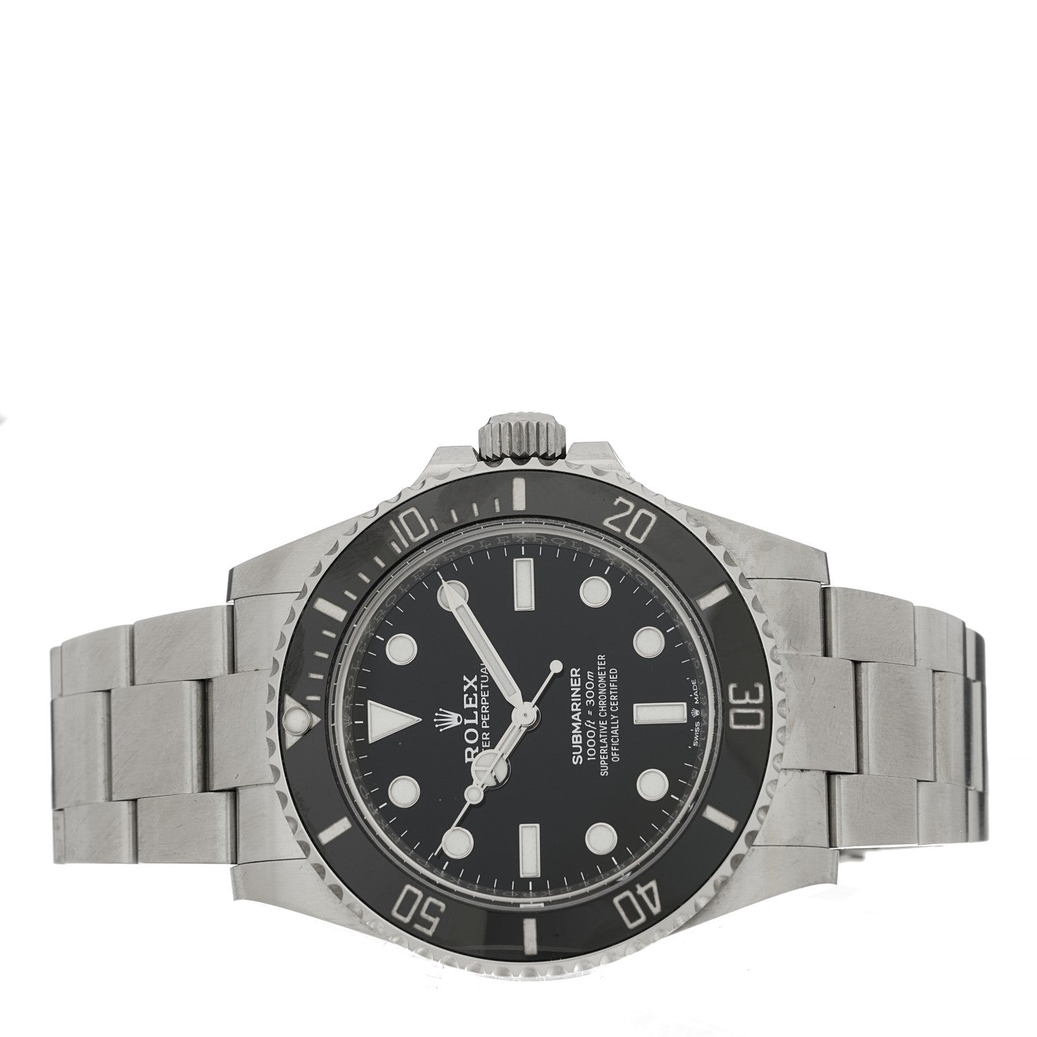 Rolex Stainless Steel 41mm Oyster Perpetual Submariner Watch Black 124060 2 of 5