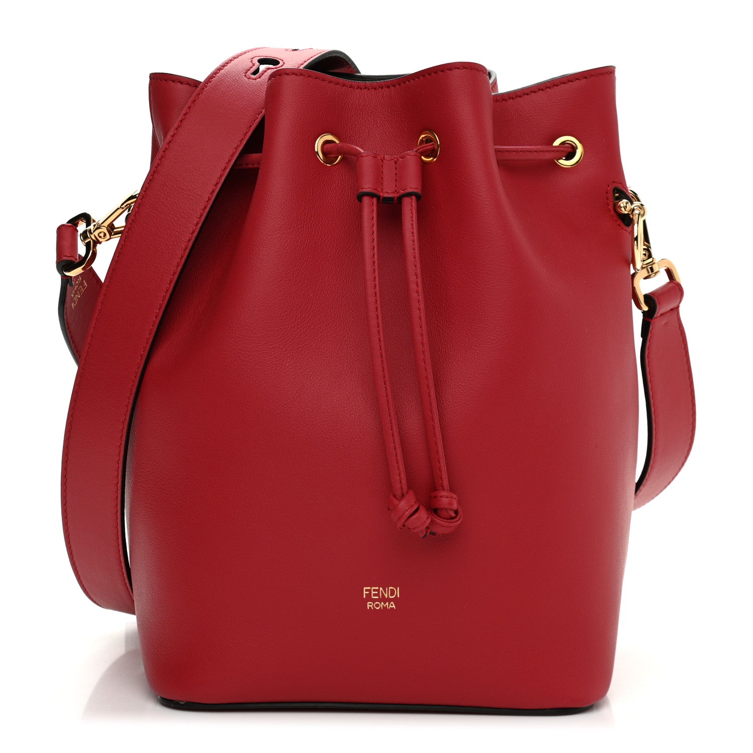 Fendi Vitello Grace Matte F is Fendi Grande Mon Tresor Bucket Bag Fragola 1 of 9