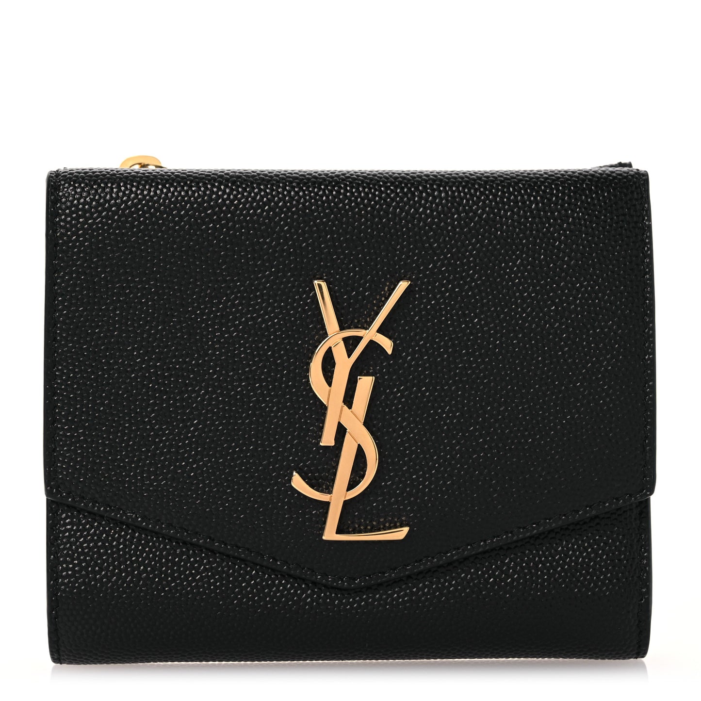 Grain De Poudre Monogram Bi-Fold Wallet Black