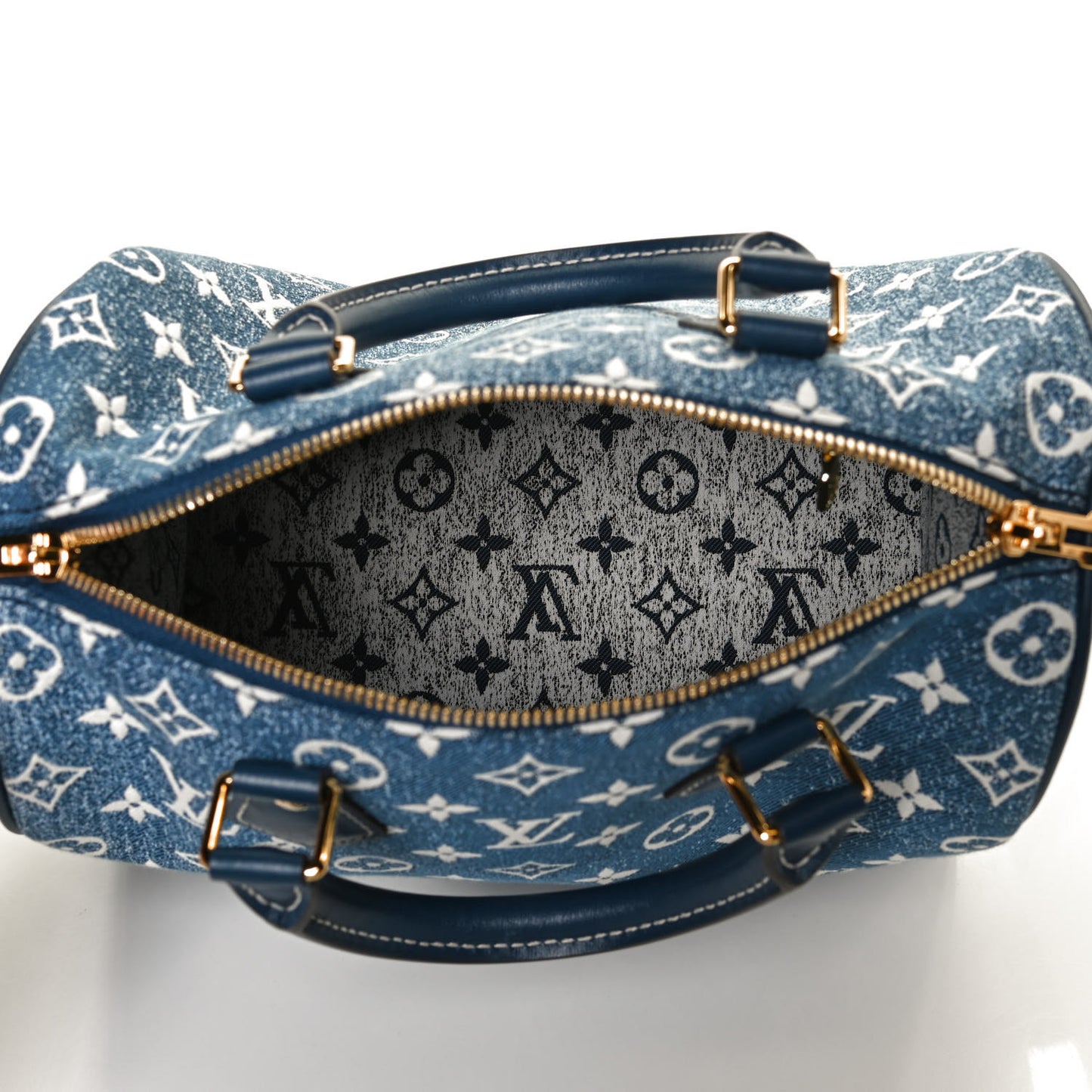 Monogram Jacquard Denim Speedy Bandouliere 25 Bleu