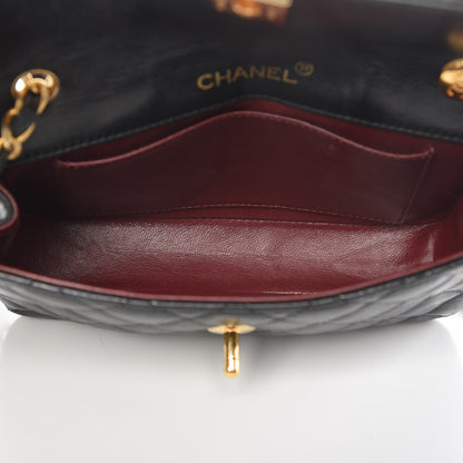 Chanel Lambskin Quilted Mini Rectangular Flap Black 5 of 14