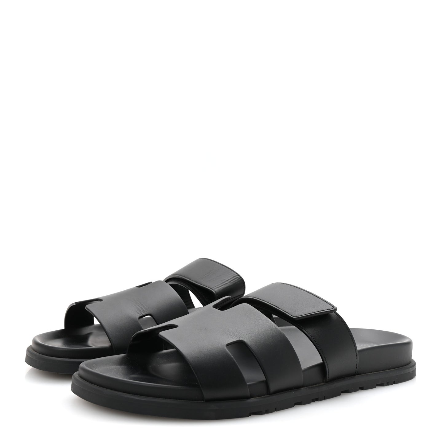 Calfskin Mens Chypre Sandals 44.5 Black