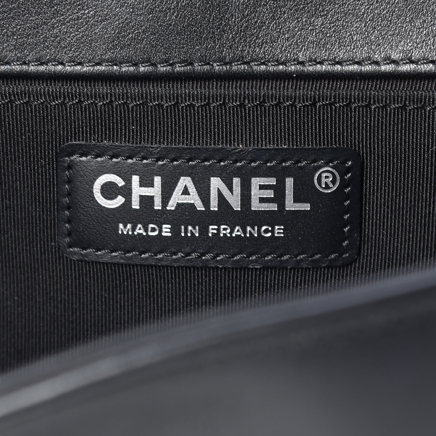 Chanel Calfskin Chevron Quilted Medium Boy Flap Black 8 of 13