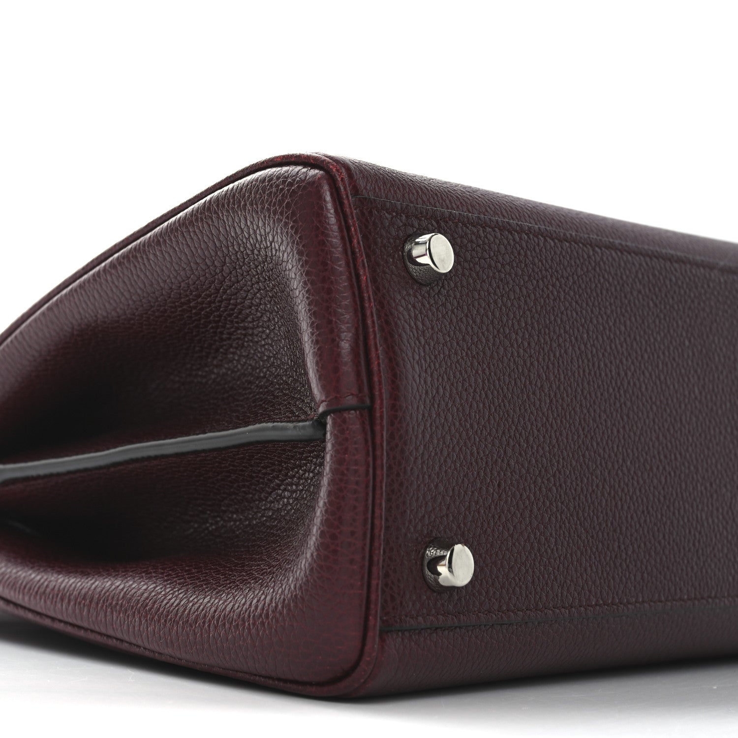 Gucci Grainy Calfskin Small Zumi Top Handle Bag Vintage Bordeaux 9 of 10