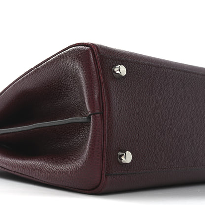 Gucci Grainy Calfskin Small Zumi Top Handle Bag Vintage Bordeaux 9 of 10