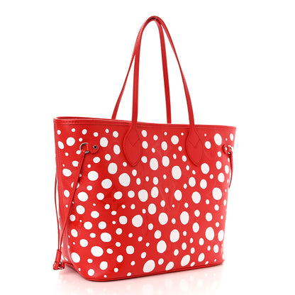 Louis Vuitton LV X YK Empreinte Infinity Dots Neverfull MM Rouge White 4 of 11
