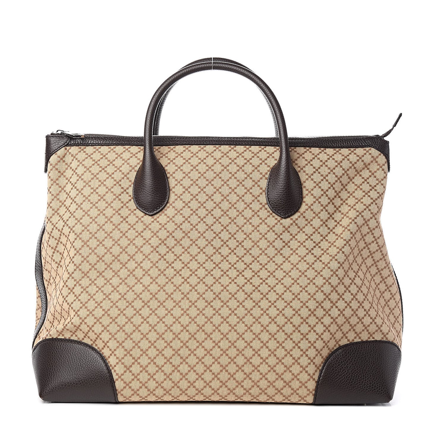 Diamante Large Tote Dark Brown