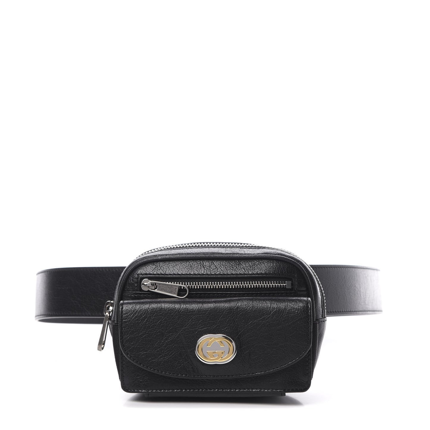 Fluffy Calfskin Mini Morpheus Belt Bag 90 36 Black