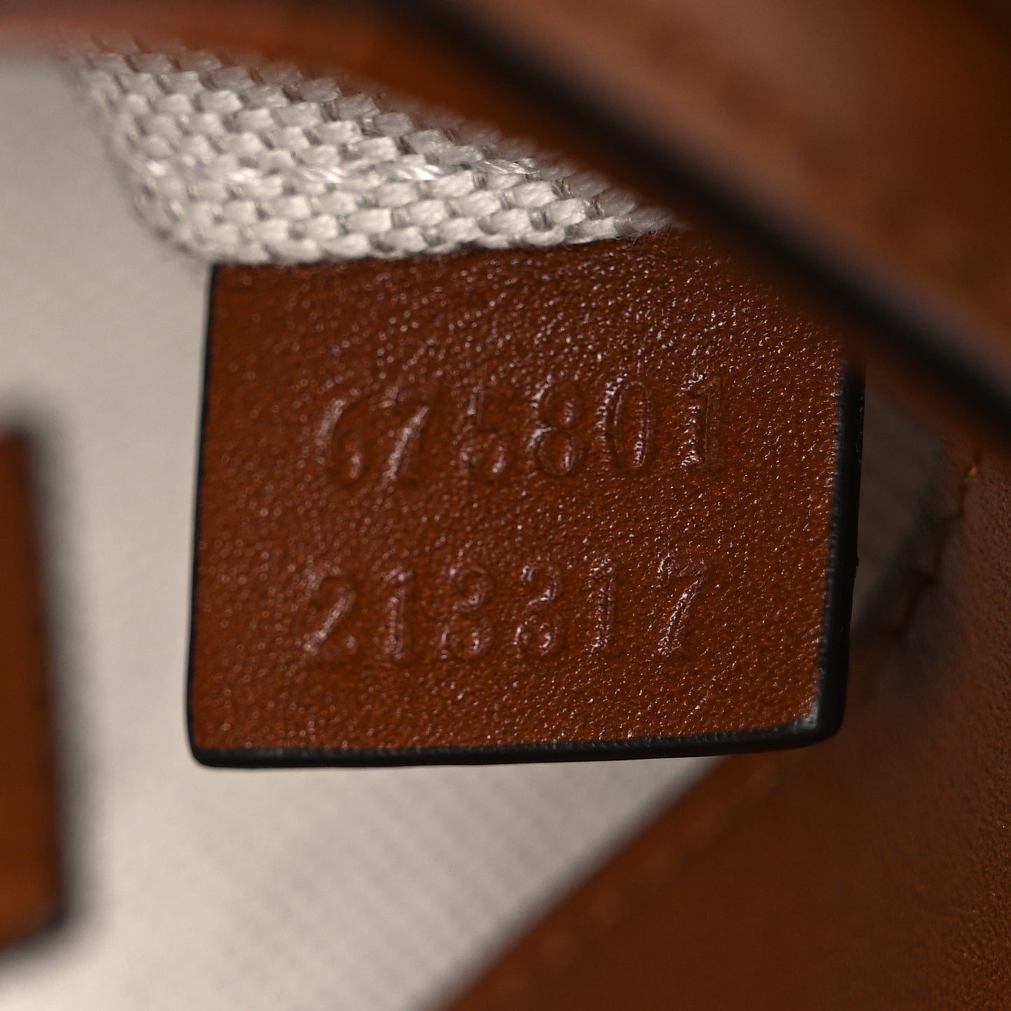 New Canvas Charisma Calfskin Crystal GG Monogram Mini Horsebit 1955 Shoulder Bag Camel Ebony