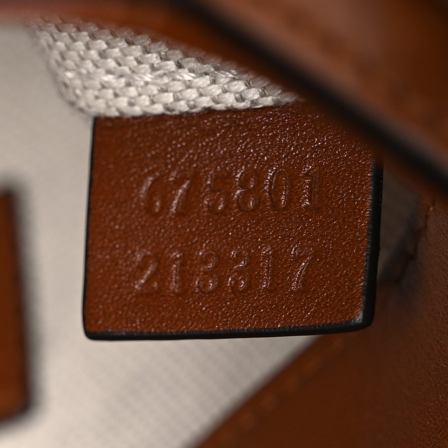 Gucci New Canvas Charisma Calfskin Crystal GG Monogram Mini Horsebit 1955 Shoulder Bag Camel Ebony 7 of 11