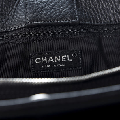 Chanel Calfskin XL Cerf Executive Shopper Tote Black 7 of 8