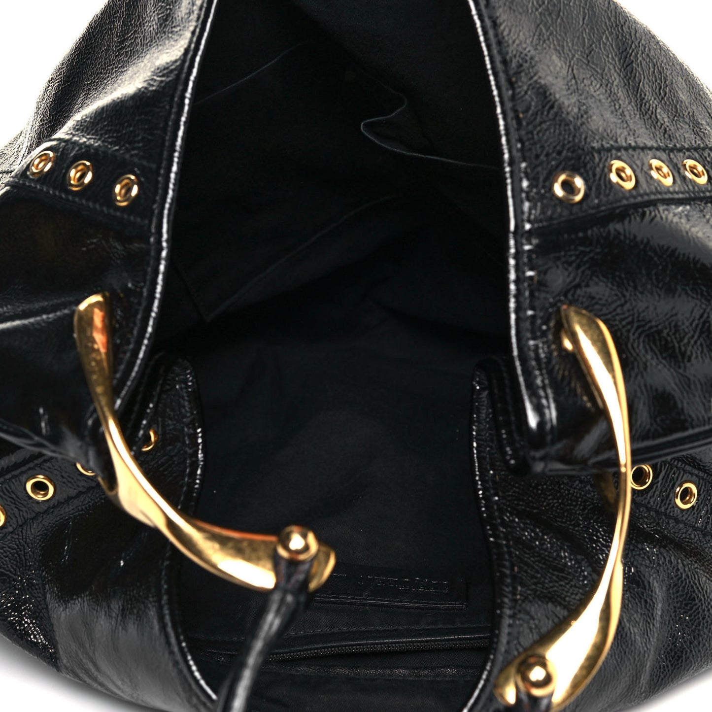 Patent Eyelet Hobo Black