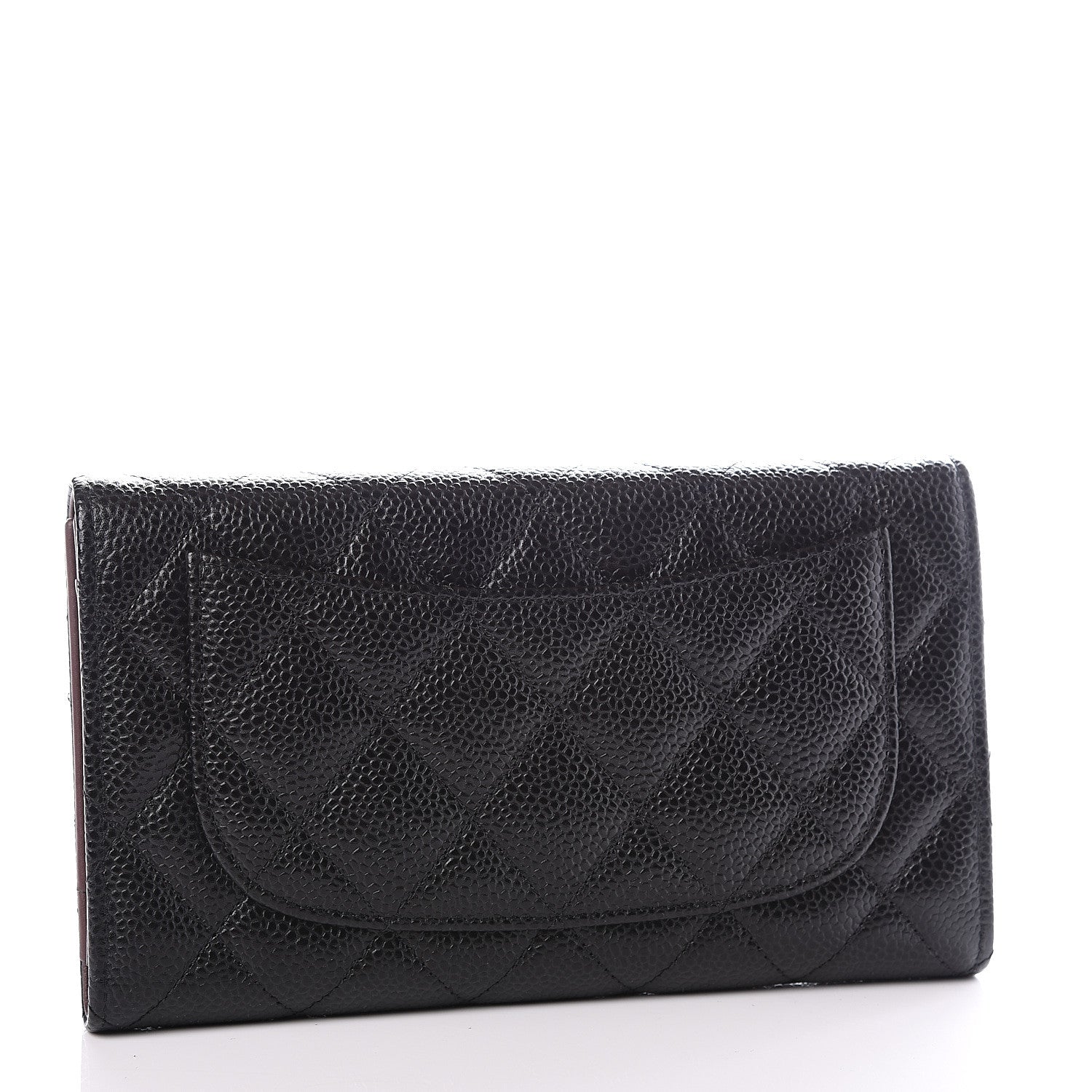 Chanel Caviar Quilted Large Flap Wallet Black 2 of 9