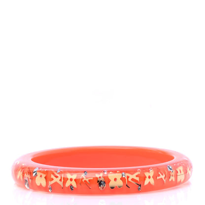 Louis Vuitton Resin Swarovski Medium Inclusion Bracelet PM Orange Sunset 3 of 5