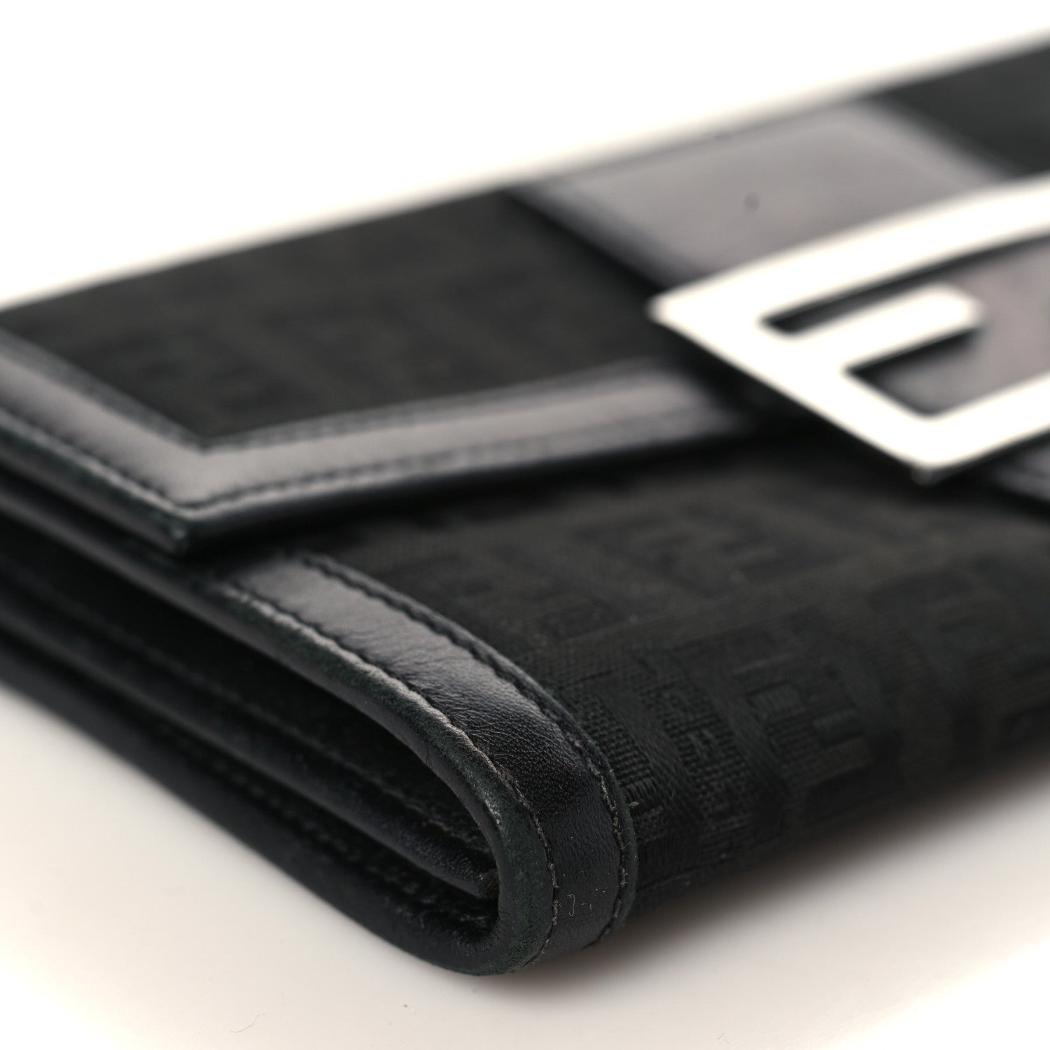 Fendi Zucchino Forever Continental Wallet Black 8 of 12