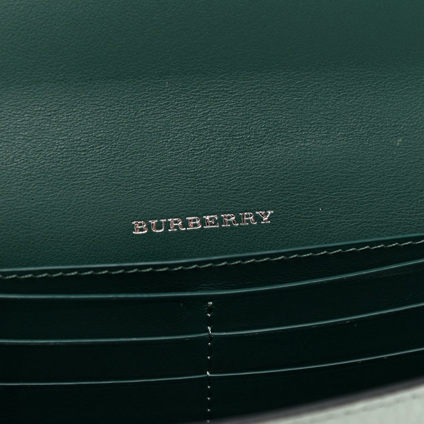 Calfskin Phone Wallet Smokey Green