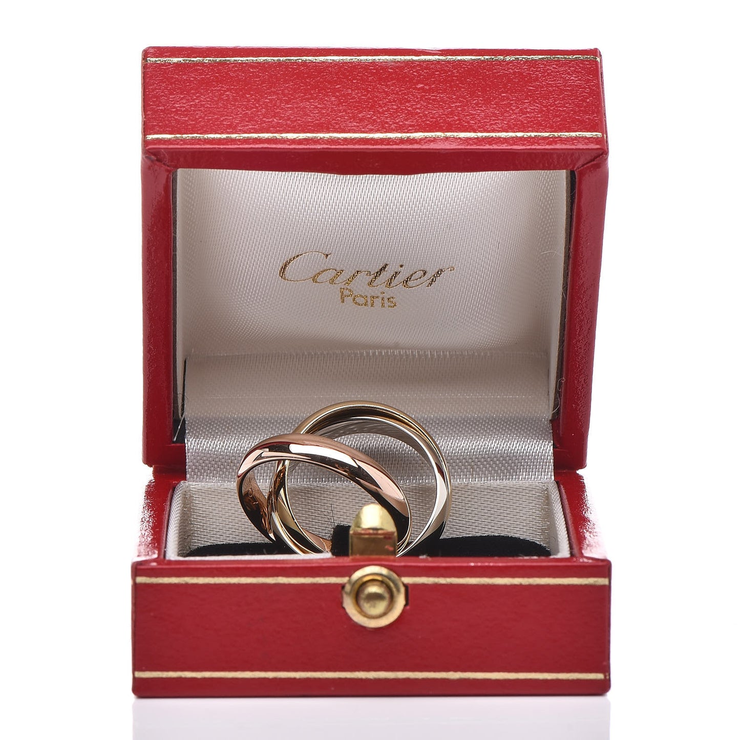 18K Pink Yellow White Gold Classic Trinity Ring 51 5.75