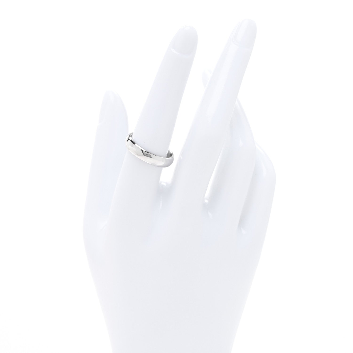 Tiffany Platinum 4.5mm Forever Wedding Band Ring 57 8 2 of 4