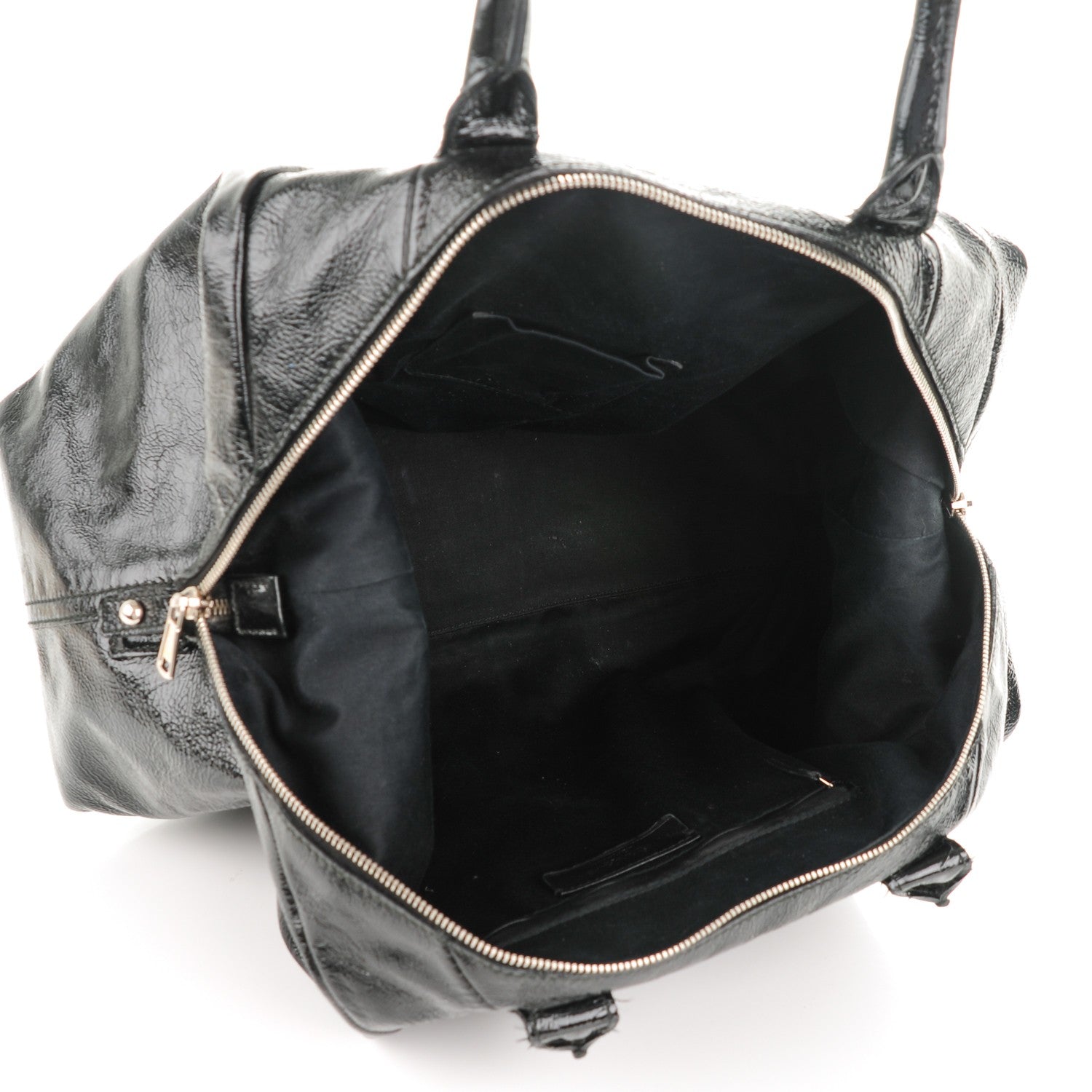 Saint Laurent Textured Patent Medium Easy Sac Black 5 of 7