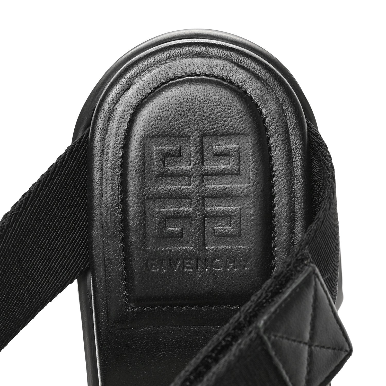 Givenchy Rubber Marshmallow Wedge Strap Sandals 38 Black 7 of 7