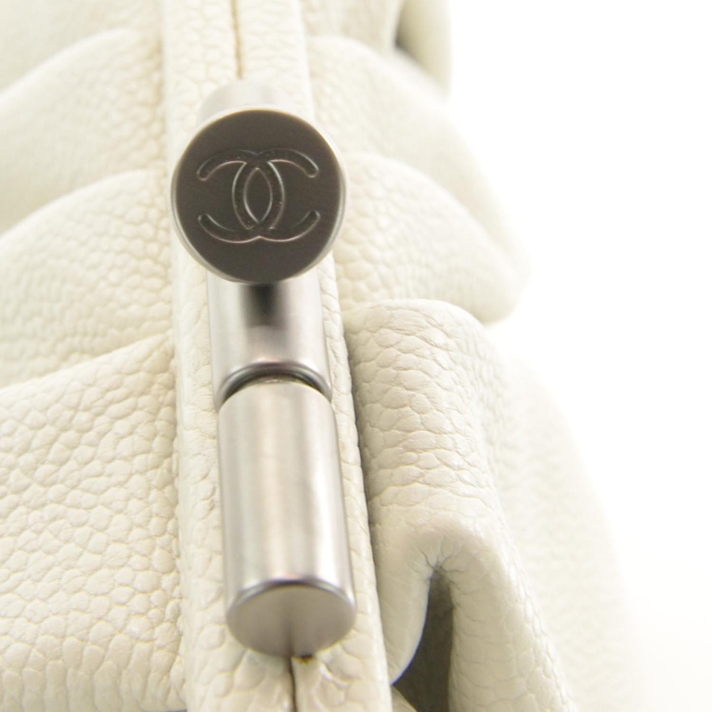 Caviar Pleated Clutch