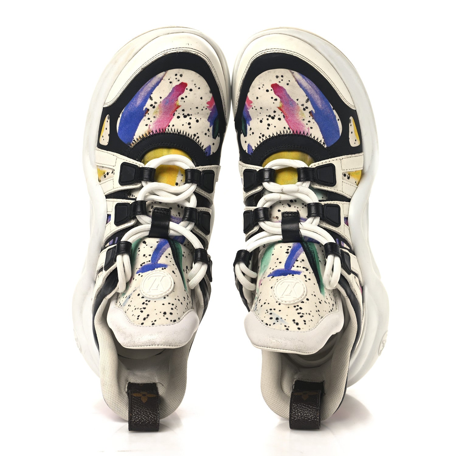 Louis Vuitton Calfskin Monogram LV Archlight Sneakers 39 Multicolor White 2 of 10