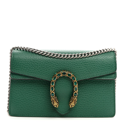 Gucci Calfskin Super Mini Dionysus Shoulder Bag Emerald 1 of 9