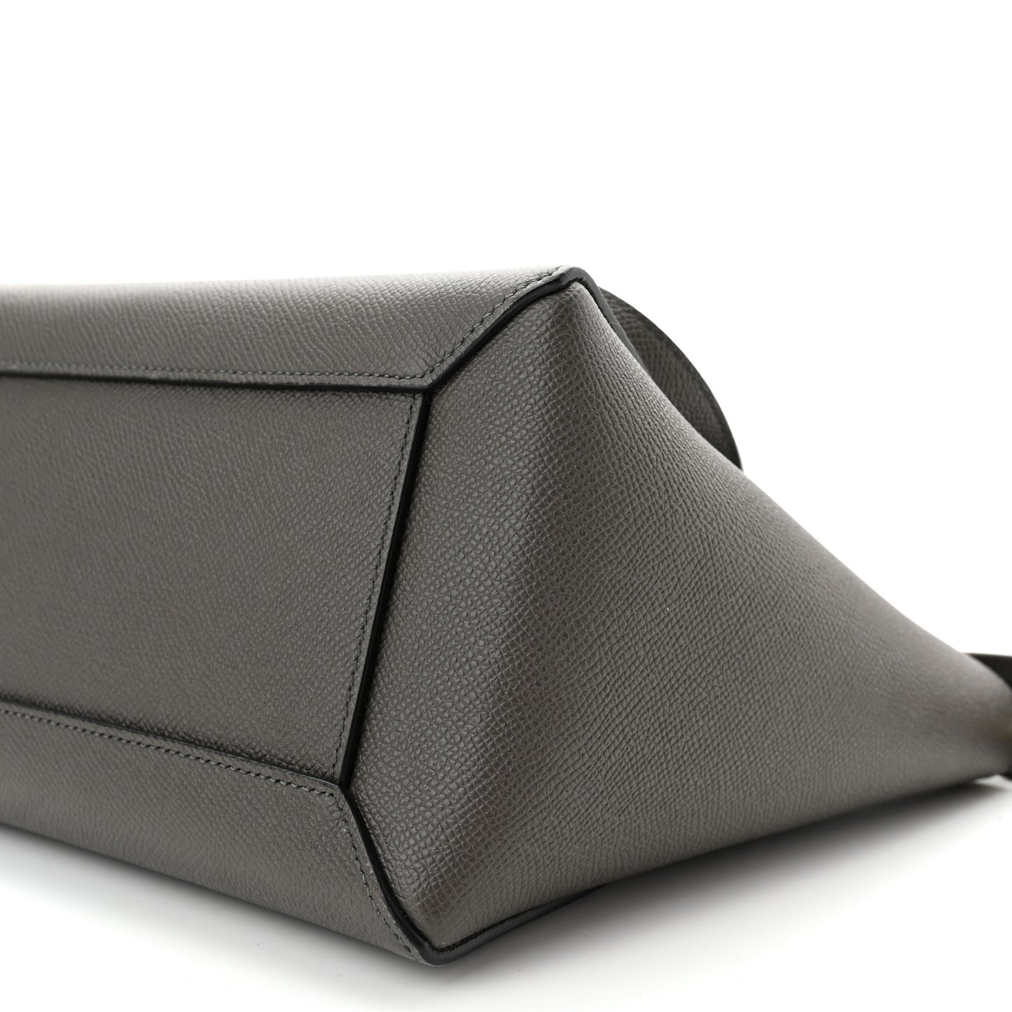 Grained Calfskin Mini Belt Bag Grey