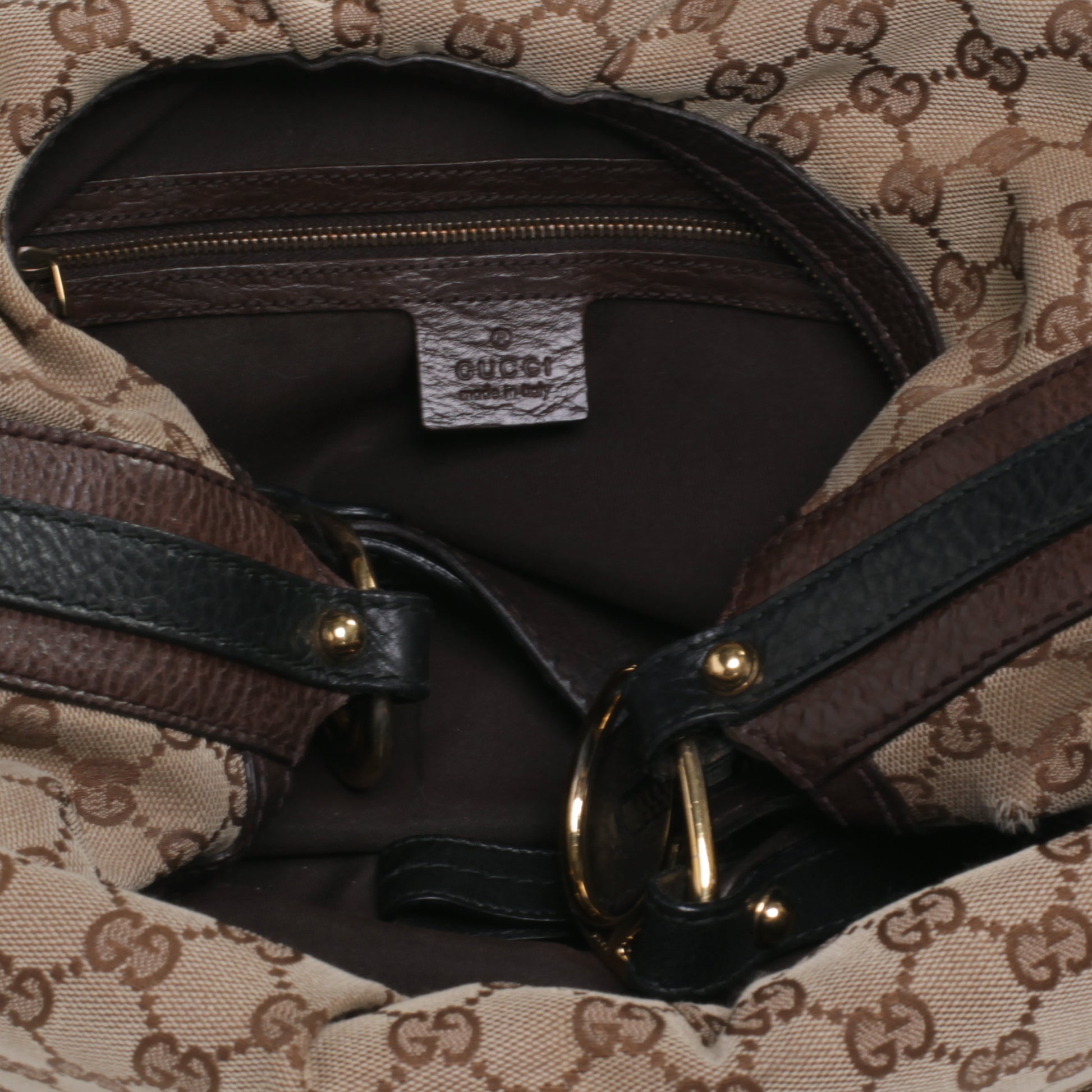 Gucci Monogram Interlocking Medium Hobo Ebony 9 of 9