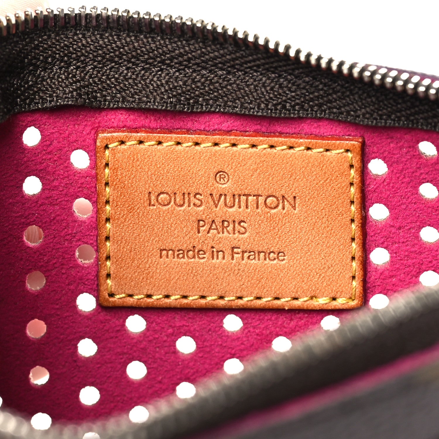 Louis Vuitton Monogram Perforated Pochette Plat Fuchsia 5 of 6