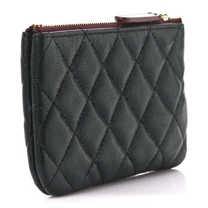 Chanel Caviar Quilted Small Cosmetic Case Black 3 of 11