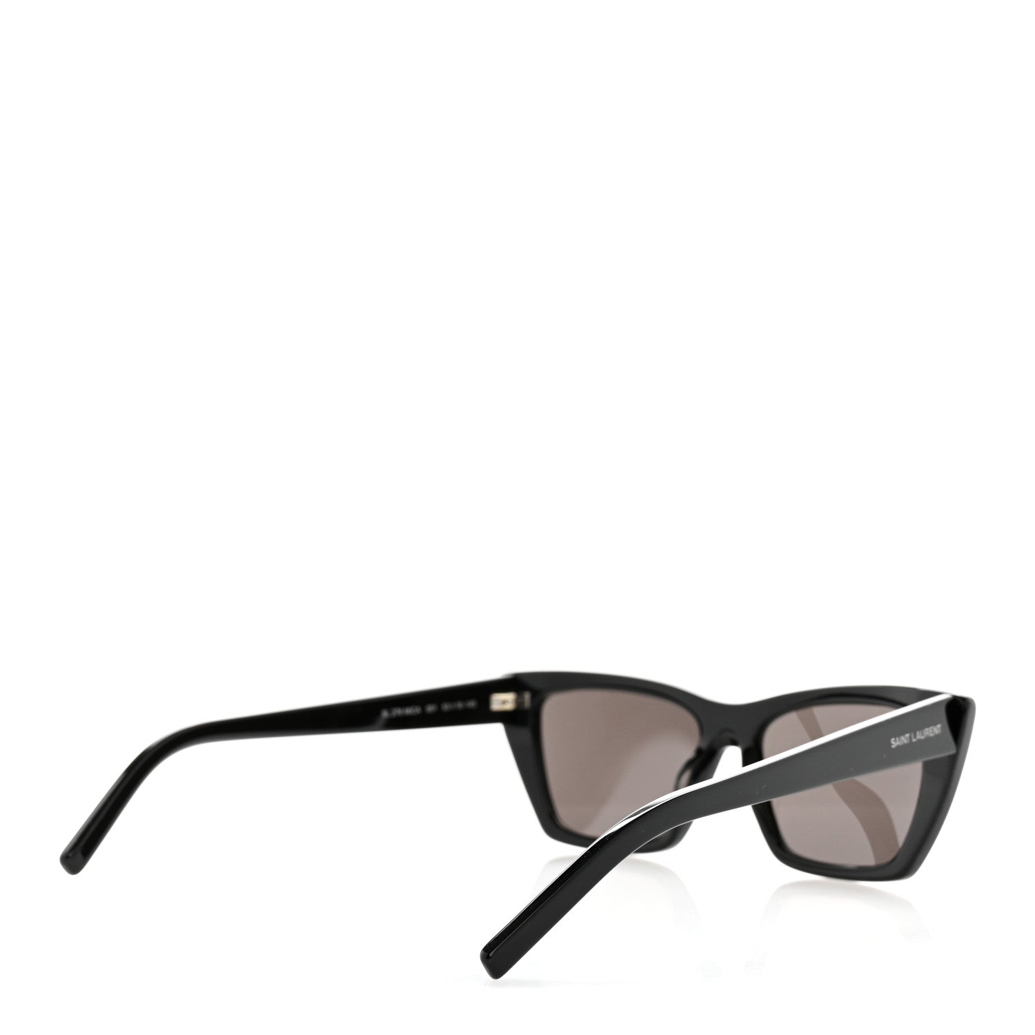 Saint Laurent Acetate Mica Cat Eye Sunglasses SL 276 Black 4 of 8