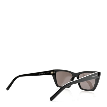Saint Laurent Acetate Mica Cat Eye Sunglasses SL 276 Black 4 of 8