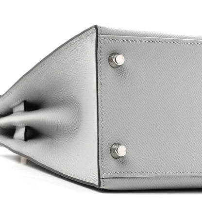 Hermes Epsom Kelly Sellier 28 Bleu Glacier 9 of 11