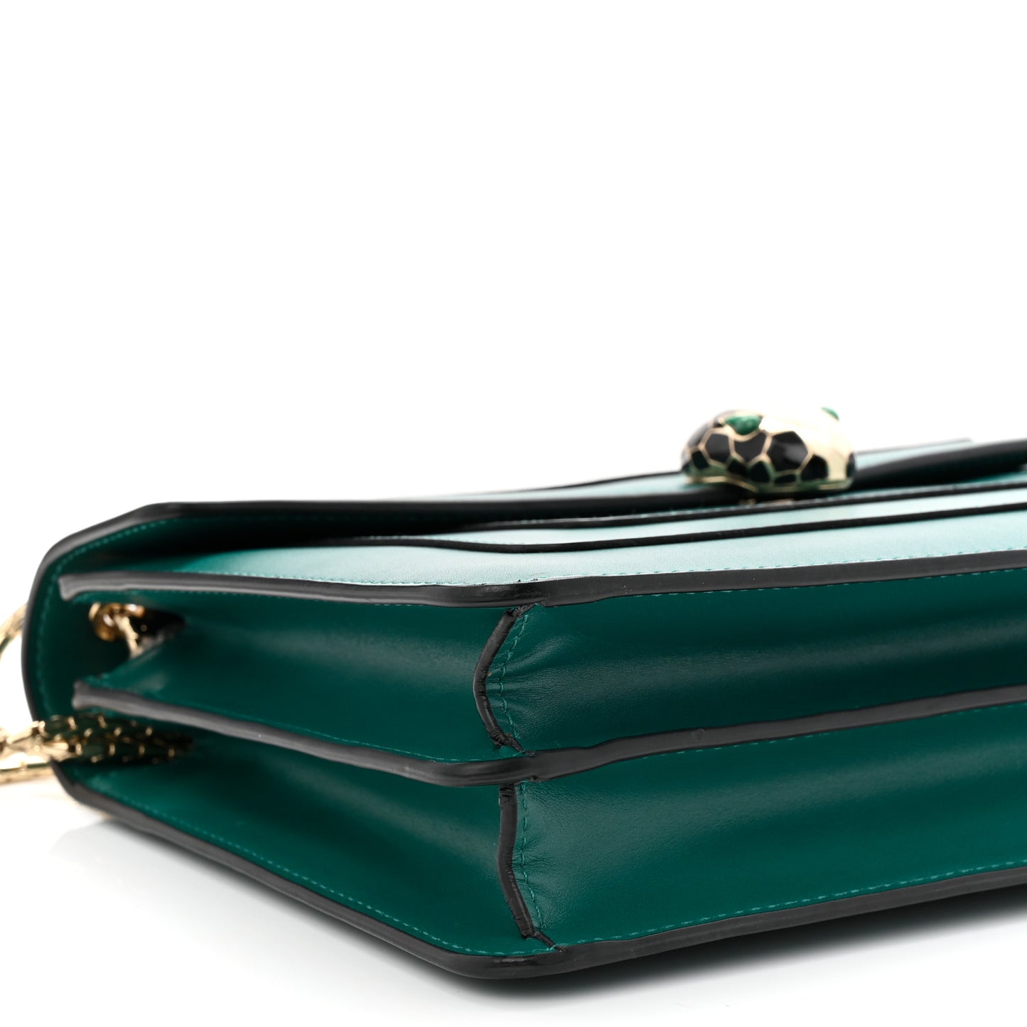 Calfskin Serpenti Forever Shoulder Bag Emerald Green