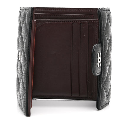 Chanel Caviar Quilted Compact Flap Wallet Black 5 of 11