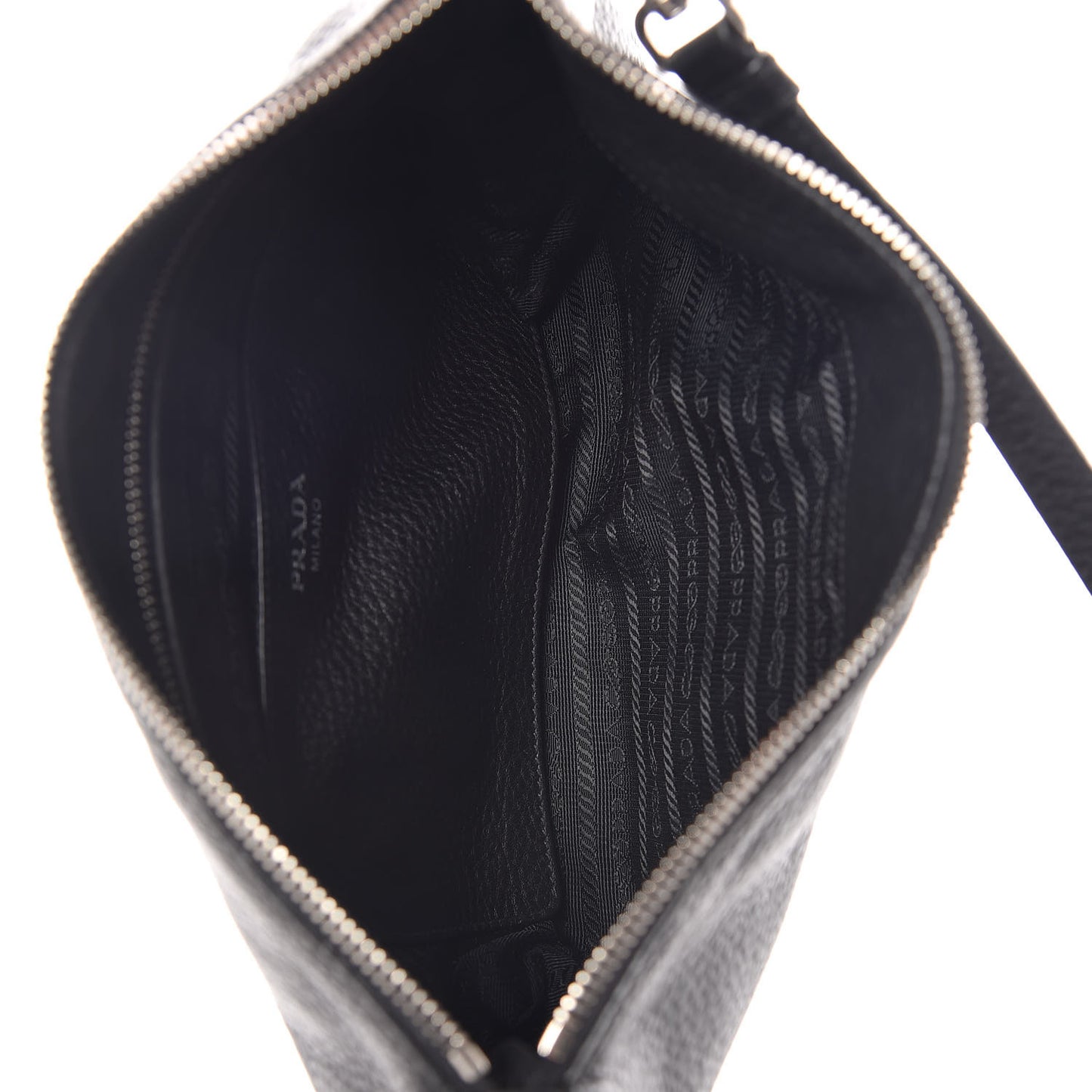 Vitello Daino Crossbody Bag Black