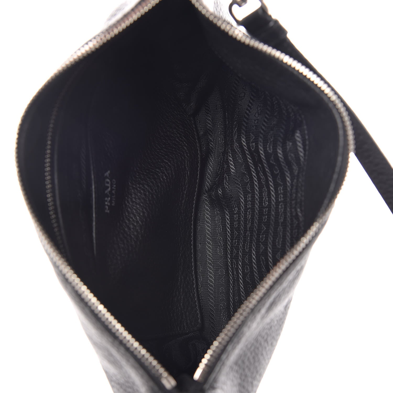 Prada Vitello Daino Crossbody Bag Black 5 of 11